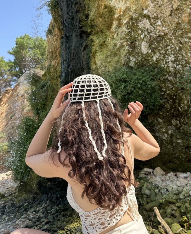 Crochet Jellyfish Hat